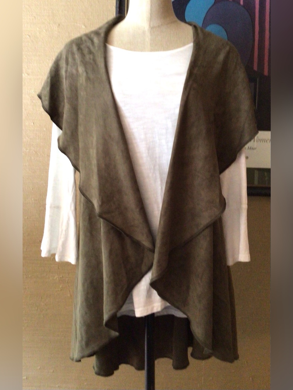 Shawl collar vest